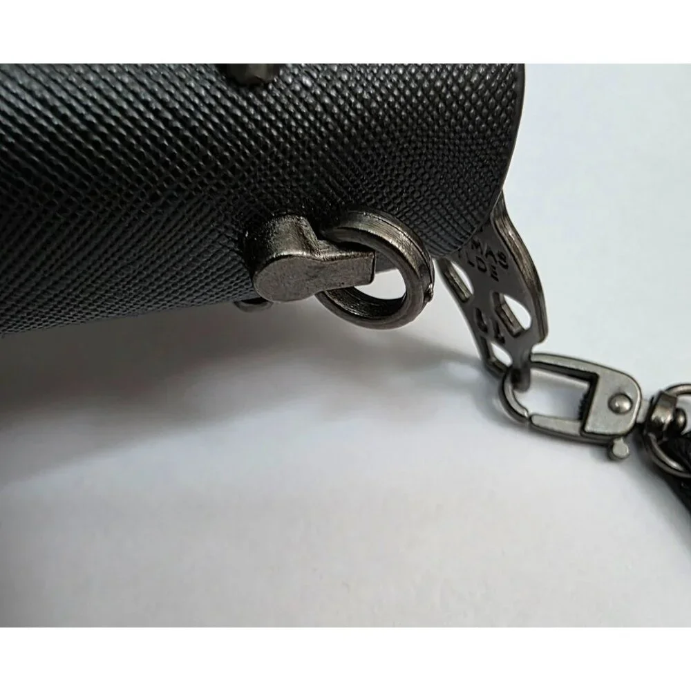 Thomas Wylde Skull Black Wallet Zip Convertible Handstrap New - Picture 4 of 7